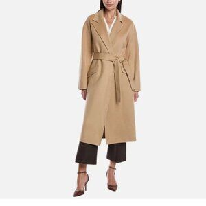 Theory Wool & Cashmere-Blend Robe Coat